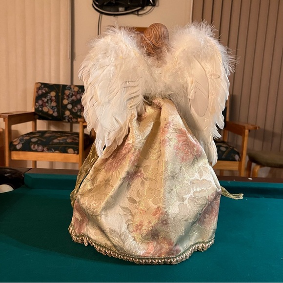 Vintage Angel Tree Topper 16” Porcelain Face - Picture 5 of 8